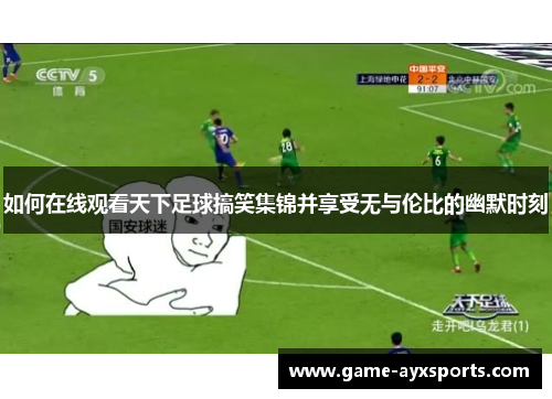 如何在线观看天下足球搞笑集锦并享受无与伦比的幽默时刻